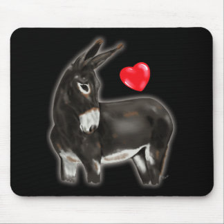 I Love Donkeys Demure Donkey Mouse Pad