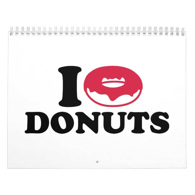 I love donuts calendar (Cover)