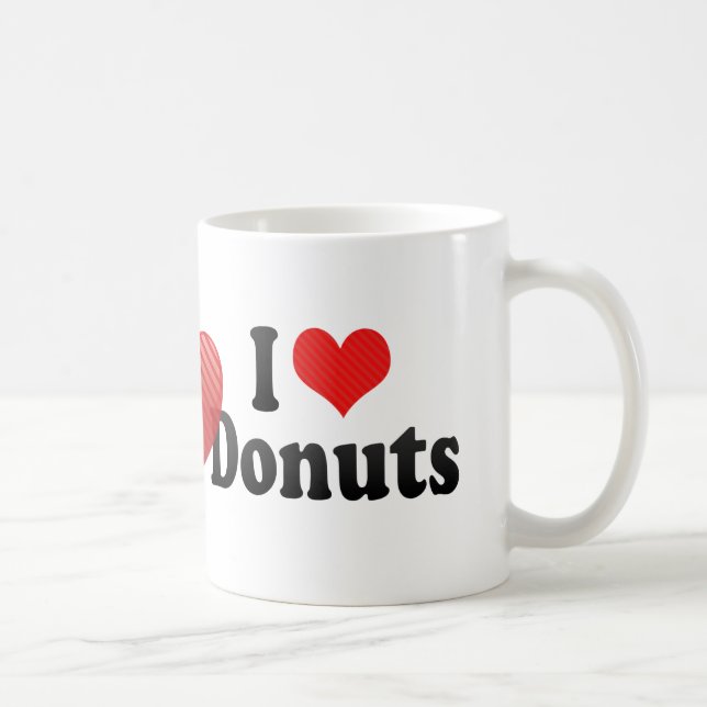 I Love Donuts Coffee Mug (Right)