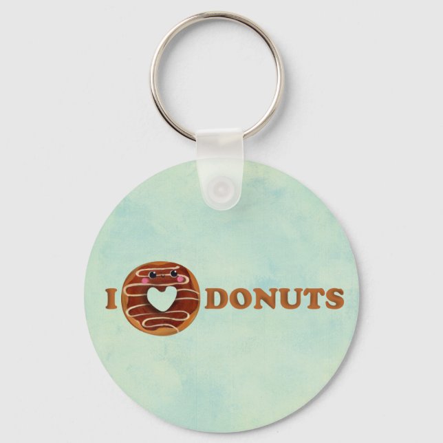 I love Donuts Keychain (Front)