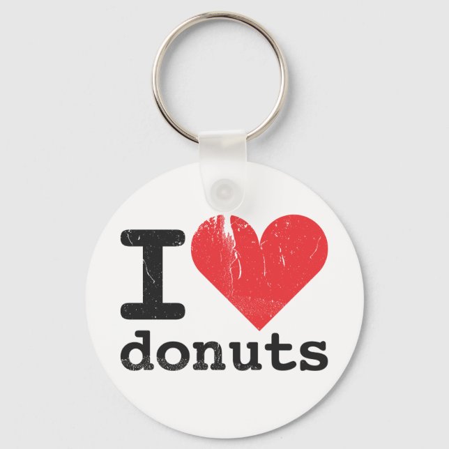 I love donuts Keychain (Front)