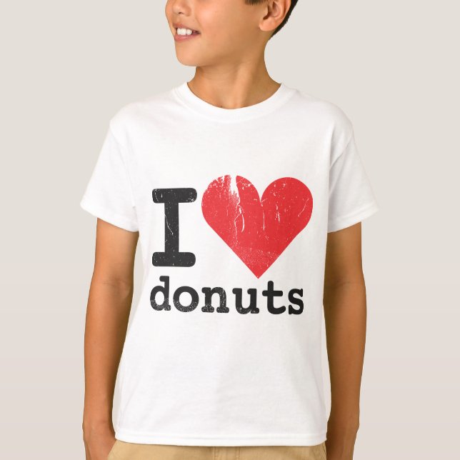 I love donuts Kids T-Shirt (Front)
