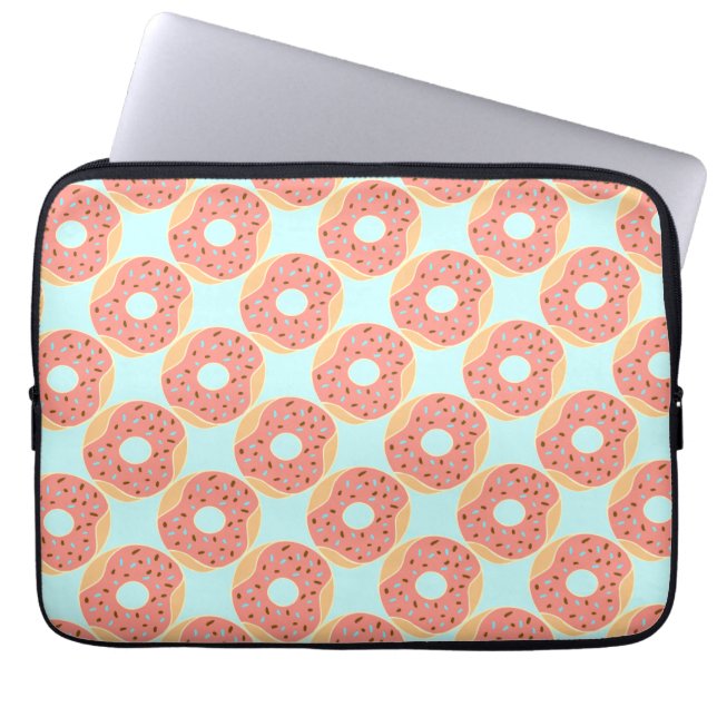 I love donuts laptop sleeve (Front)