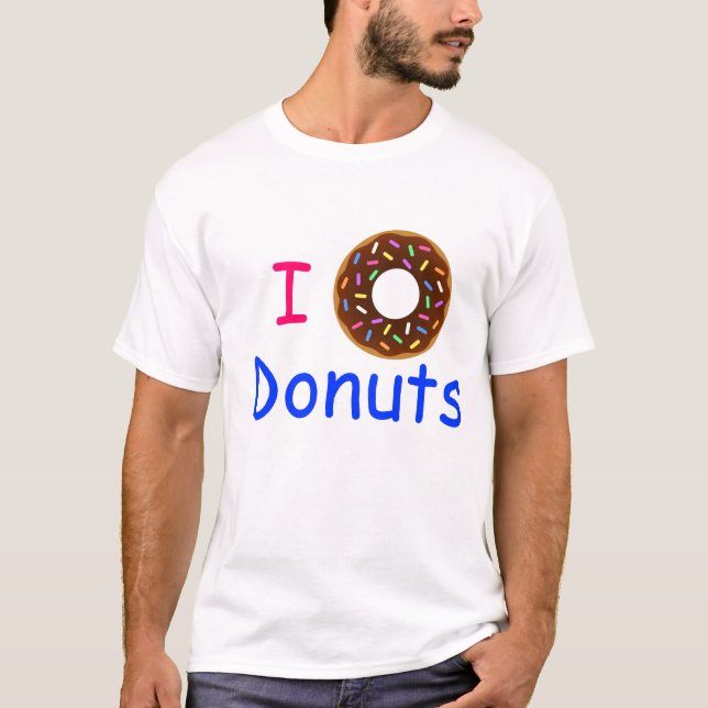 I Love Donuts T-Shirt (Front)
