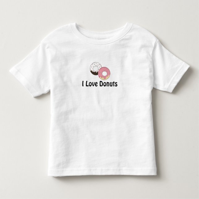 I Love Donuts Toddler T-shirt (Front)