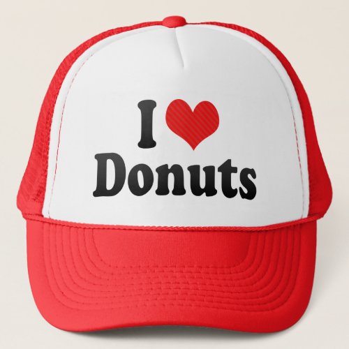 I Love Donuts Trucker Hat