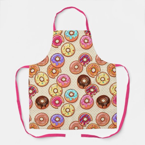 I Love Donuts Yummy Baked Goodies Sugary Sweet Apron