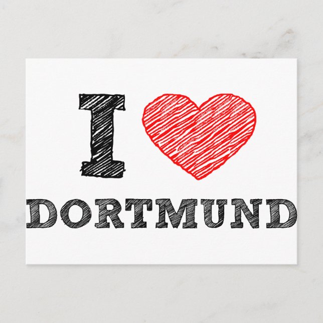 I love Dortmund Postcard (Front)