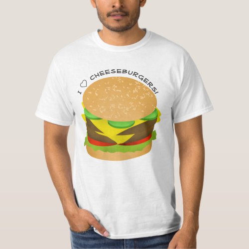 I Love Double Cheeseburgers T_Shirt