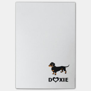 I Love Doxies - Cute Black and Tan Dachshund Post-it Notes