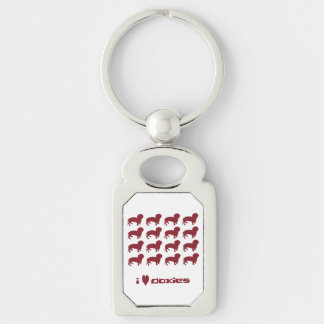 I Love Doxies Key-Chain Keychain