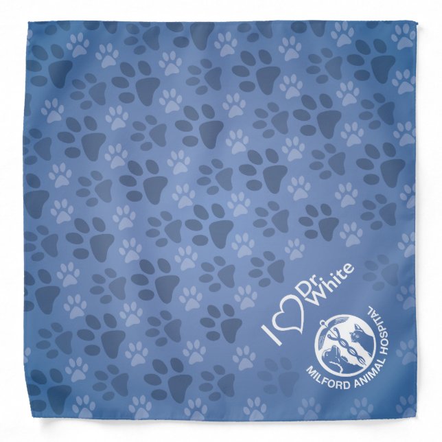 I Love Dr. White Bandana (Front)