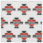 I Love Dragon Boat Racing Fabric