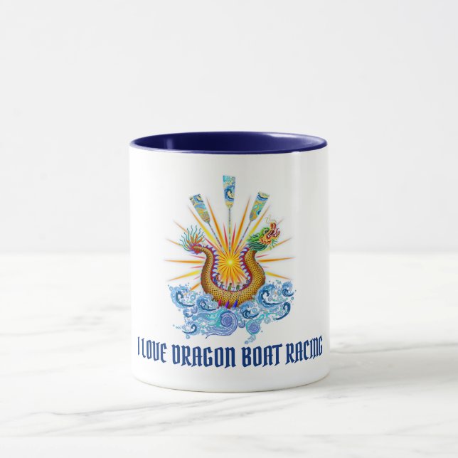 I love Dragon Boat Racing Mug (Center)