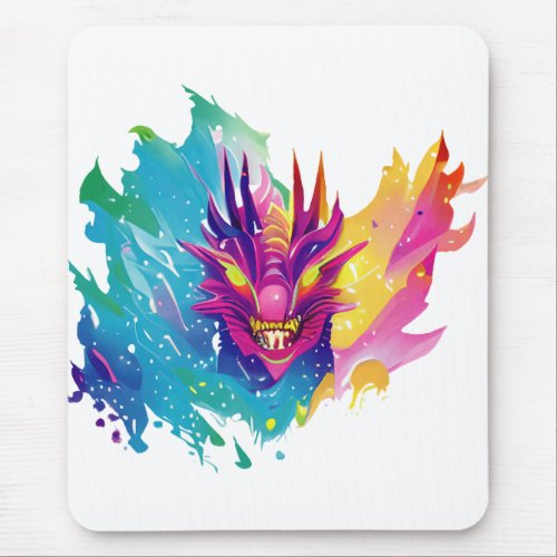 I Love Dragons Mouse Pad