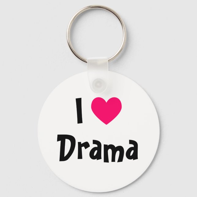 I Love Drama Keychain (Front)
