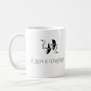 I Love Drama, Theater Masks Performing Arts Coffee Mug