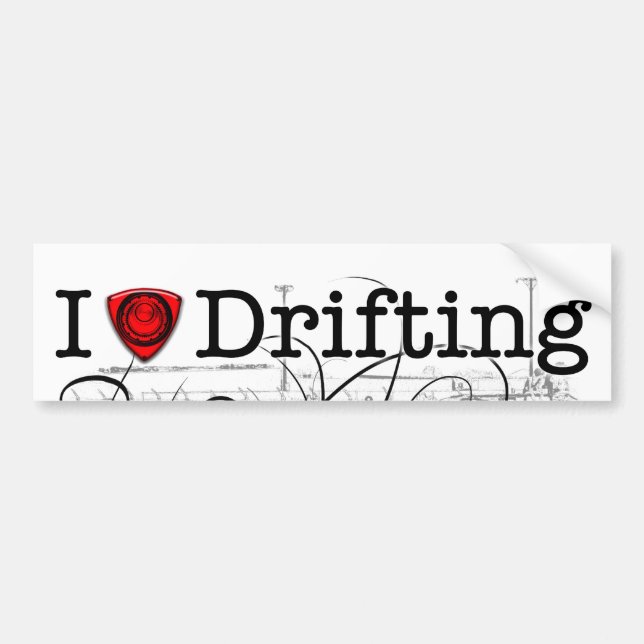 I love drifting RX-7 Bumper Sticker (Front)