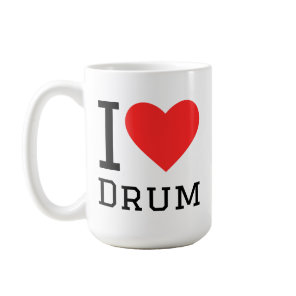 i love drum coffee mug