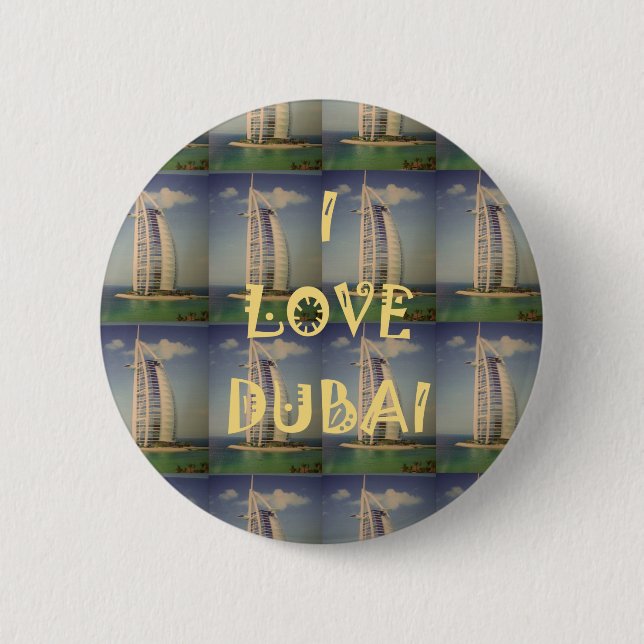 I Love Dubai Button (Front)