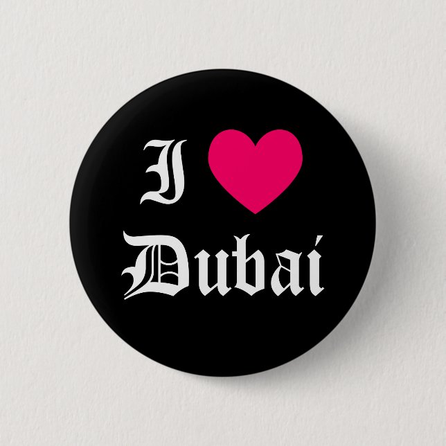 I Love Dubai Button (Front)