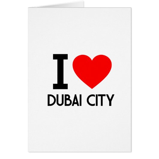 I Love Dubai City Cards (Front)