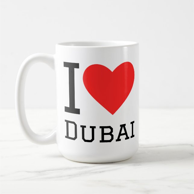 I love dubai coffee mug (Left)