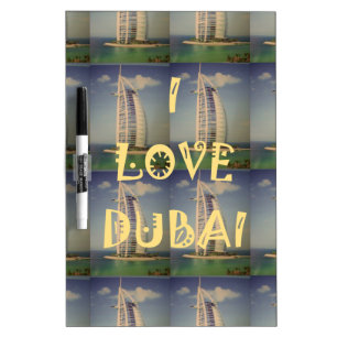 🇦🇪 I Love Dubai: Cute nice and lovely design Dry-Erase Board