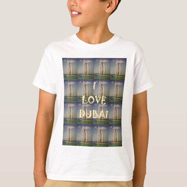 🇦🇪 I Love Dubai: Cute nice and lovely design T-Shirt (Front)