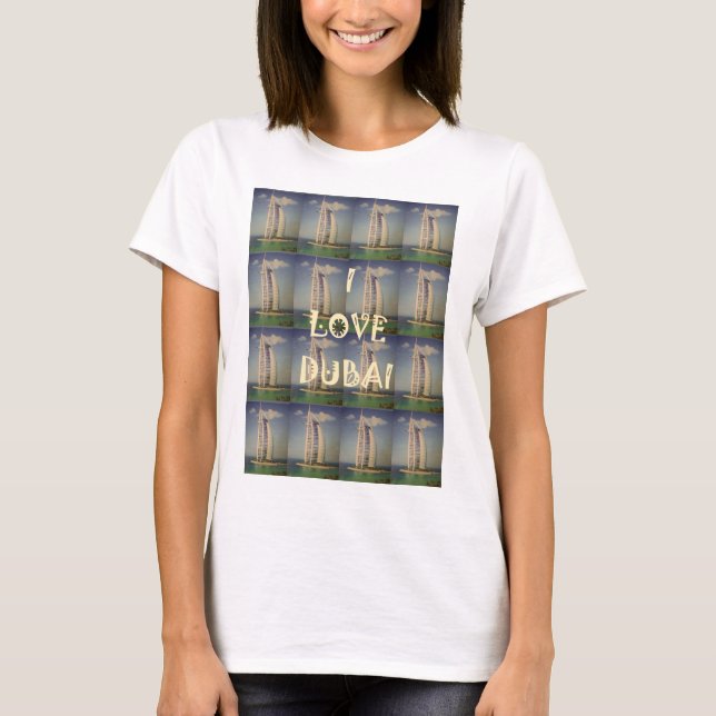 🇦🇪 I Love Dubai: Cute nice and lovely design T-Shirt (Front)