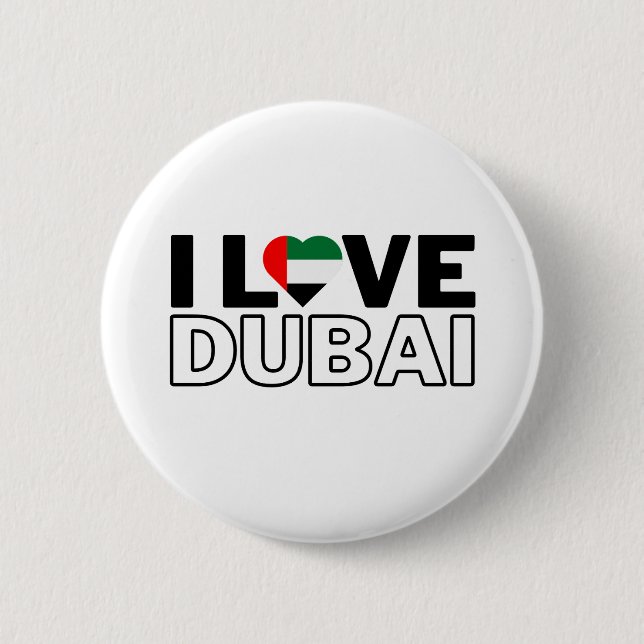 I LOVE DUBAI - For real Dubaians! Button (Front)