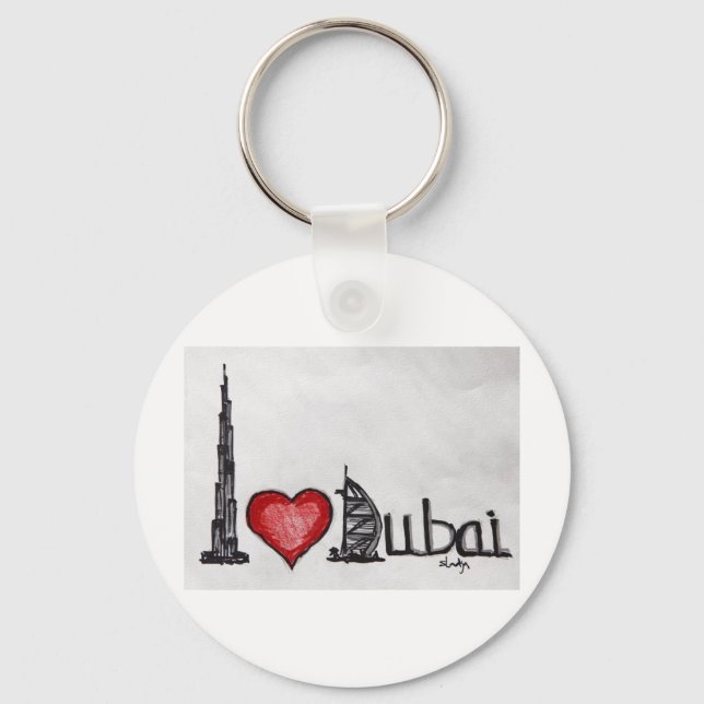 I Love Dubai Keychain (Front)