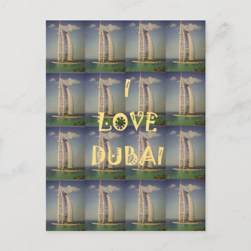 I Love Dubai Postcard