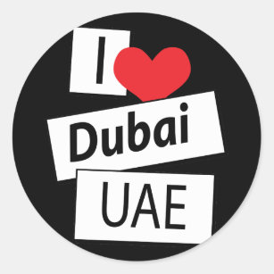 I Love Fujairah Classic Round Sticker