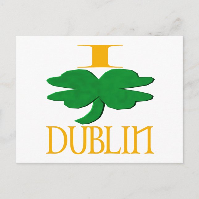 I Love Dublin Postcard (Front)