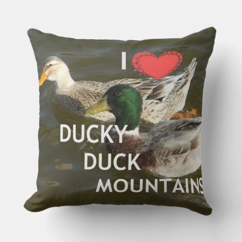 I love Duck Duck Mountain Pillows