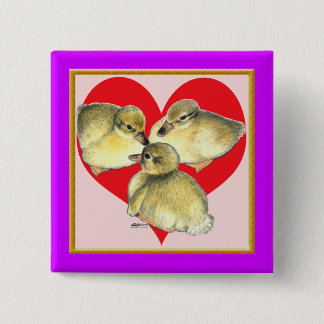 I Love Ducklings! Button