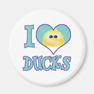 I Love ducks Magnet