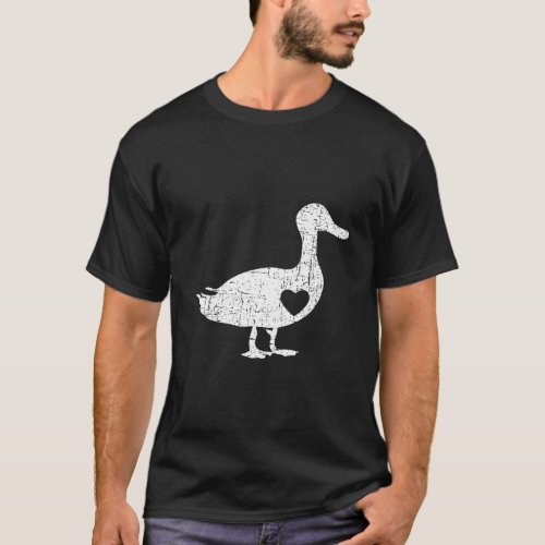I Love Ducks T Design Farmer Vintage Crazy White F T_Shirt
