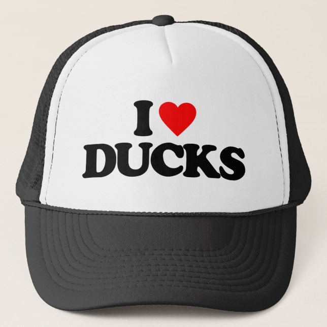 I LOVE DUCKS TRUCKER HAT (Front)