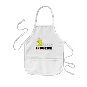 I Love Ducks Tshirts and Gifts Kids' Apron