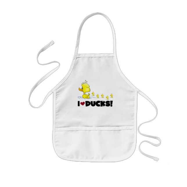 I Love Ducks Tshirts and Gifts Kids' Apron (Front)