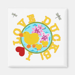 I Love Ducks Tshirts and Gifts Magnet