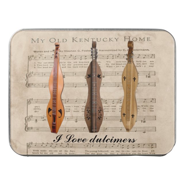 I LOVE  DULCIMERS JIGSAW PUZZLE (Case Horizontal)