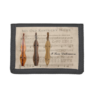 I LOVE DULCIMERS TRI-FOLD WALLET