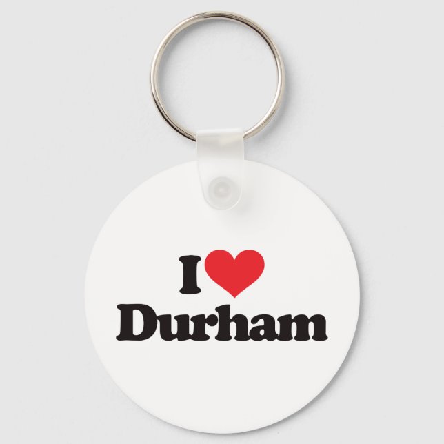I Love Durham Keychain (Front)