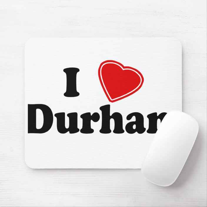I Love Durham Mousepad