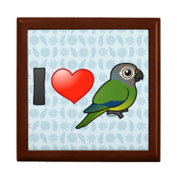 I Love Dusky-headed Parakeets Large 7.125