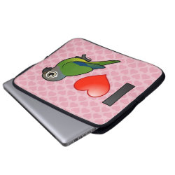 I Love Dusky-headed Parakeets Neoprene Laptop Sleeve 15