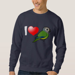 I Love Dusky-headed Parakeets Men's Basic Sweatshirt